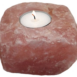 Rose Quartz Candle Holder