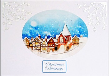 Handmade Christmas Card – Christmas Town