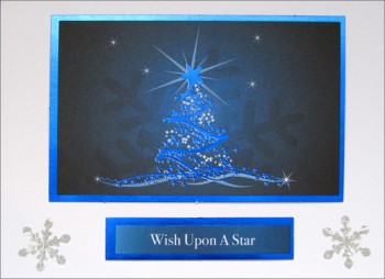 Handmade Christmas Card - Wish Upon a Star