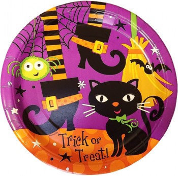 Halloween Spooky Boots Party Plates Large