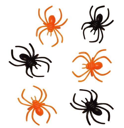 plastic halloween spider rings