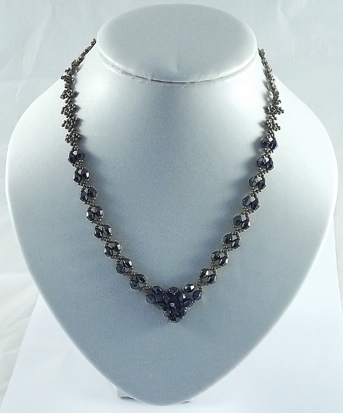 Grey bead necklace